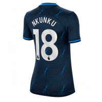 Camisa de time de futebol Chelsea Christopher Nkunku #18 Replicas 2º Equipamento Feminina 2023-24 Manga Curta